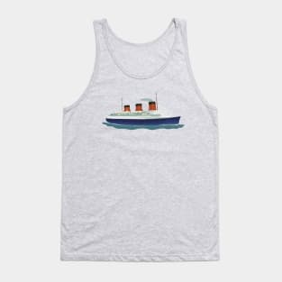 Nautical boat the Normandie Tank Top